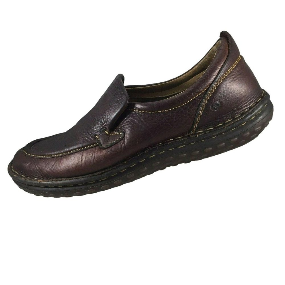 BORN Loafers Womens 8.5 Brown Leather Slip On Round Toe Shoes Casual EU 40